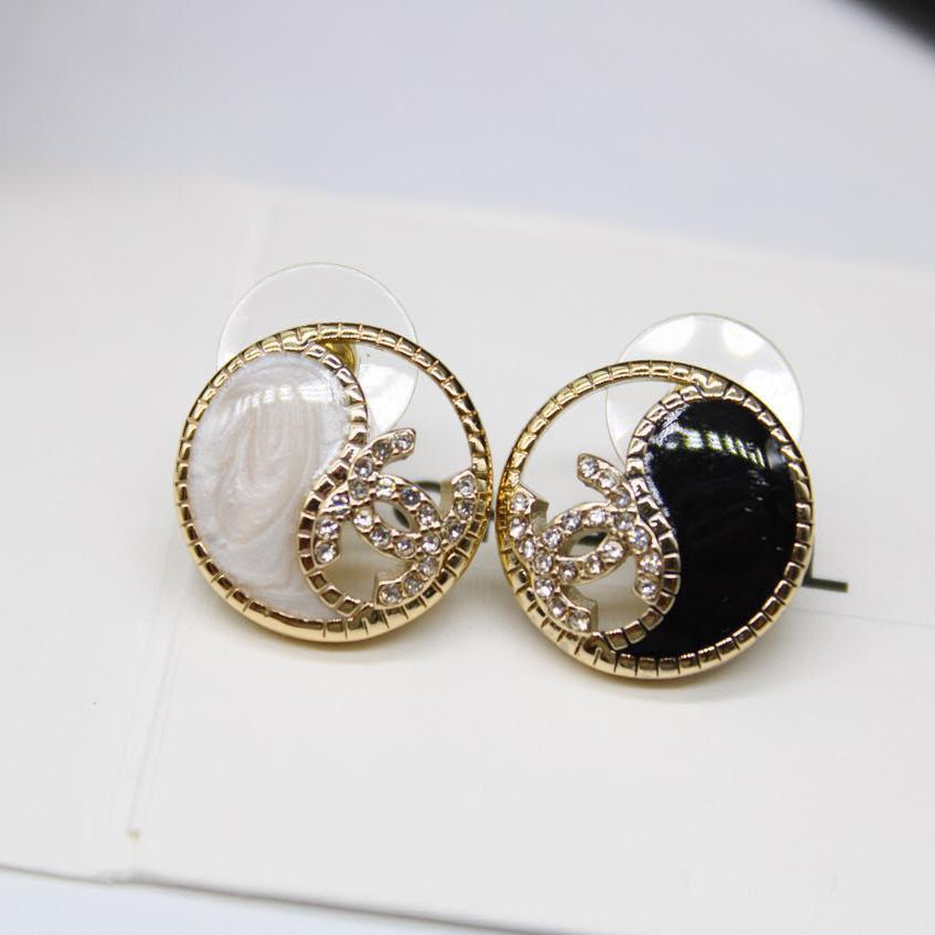 Chanel CC Costume Earrings