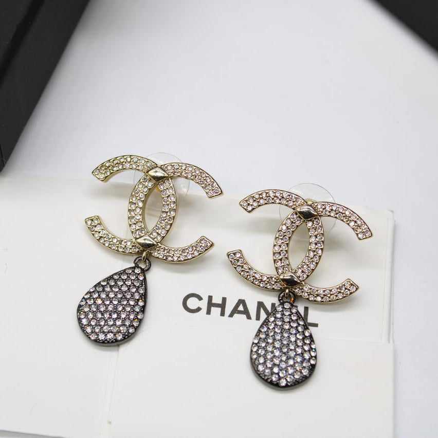Chanel CC Costume Earrings