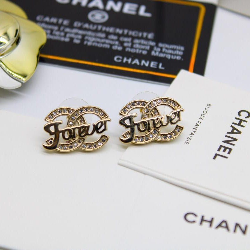 Chanel CC Costume Earrings