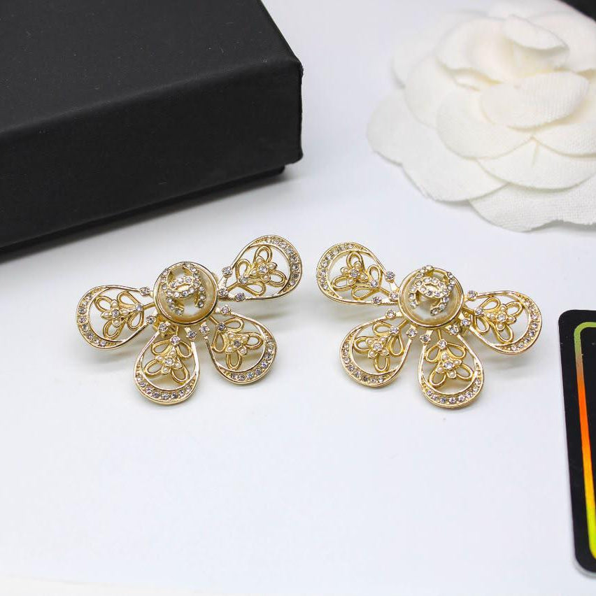 Chanel CC Costume Earrings