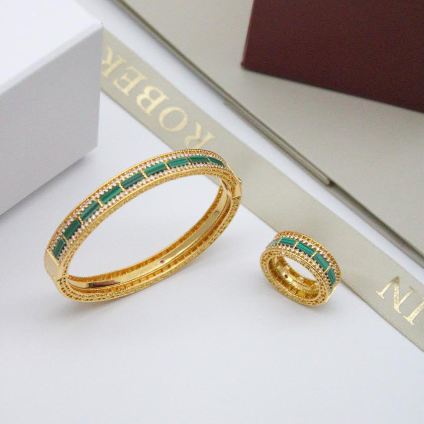 Roberto Coin Mosaic Lapis and Diamond Bangle Bracelet