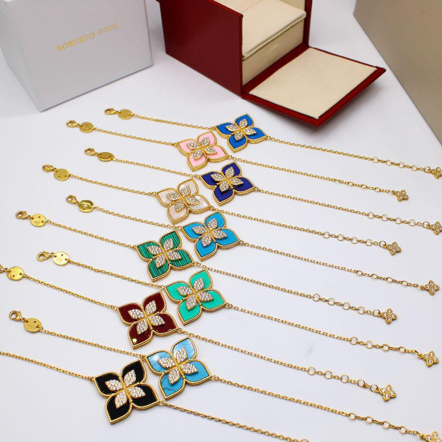 Roberto Coin Princess Flower Chain Bracelets