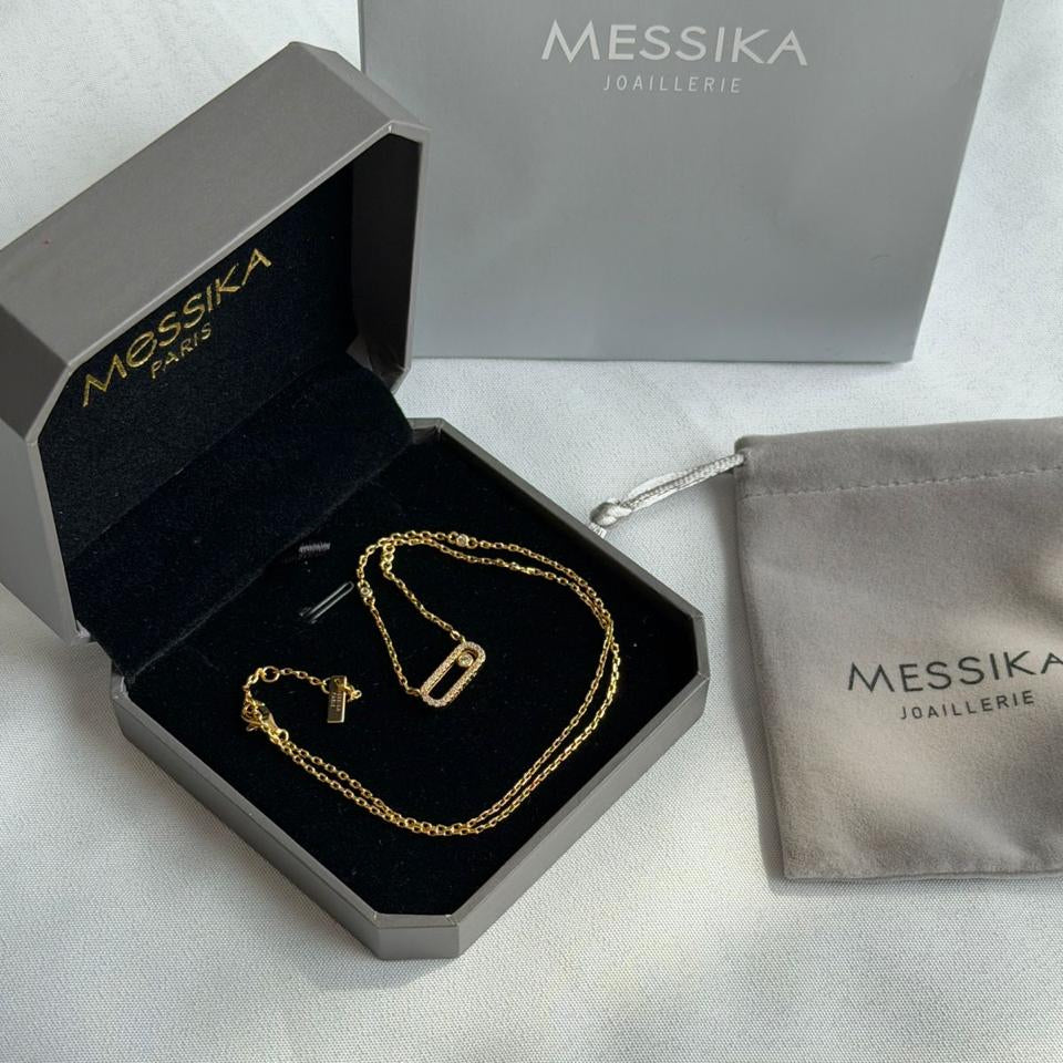 Messika Move Uno Pavé Diamond Necklace