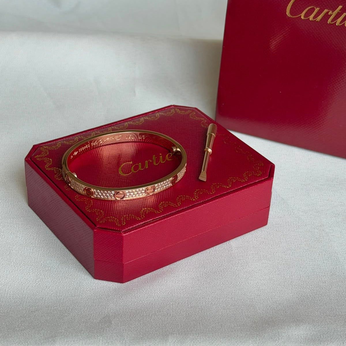 Cartier LOVE Bracelet classic model paved