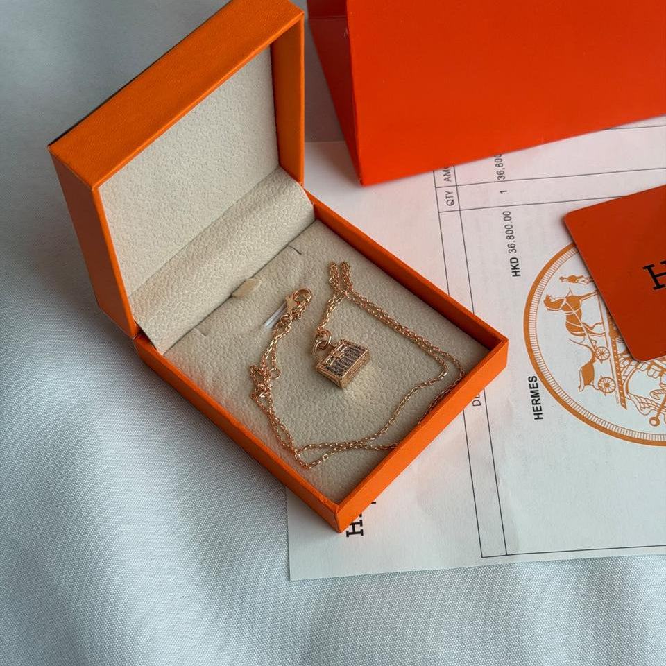Hermès Amulettes Birkin Pendant Necklace