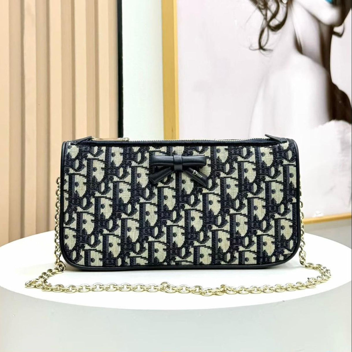 Dior Promenade Pouch with Chain