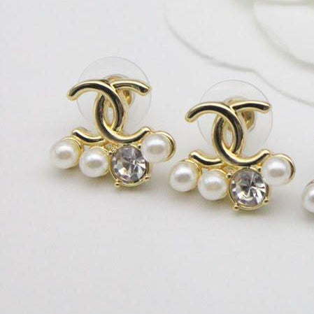 Chanel CC Costume Earrings
