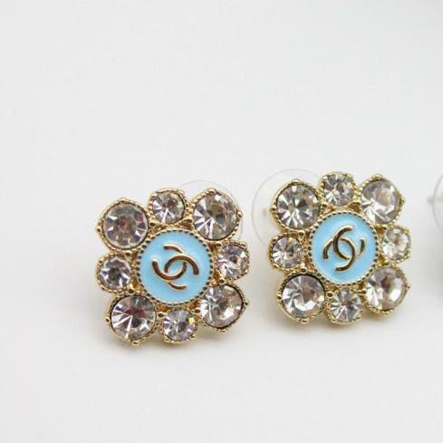 Chanel CC Costume Earrings