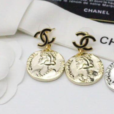 Chanel CC Costume Earrings