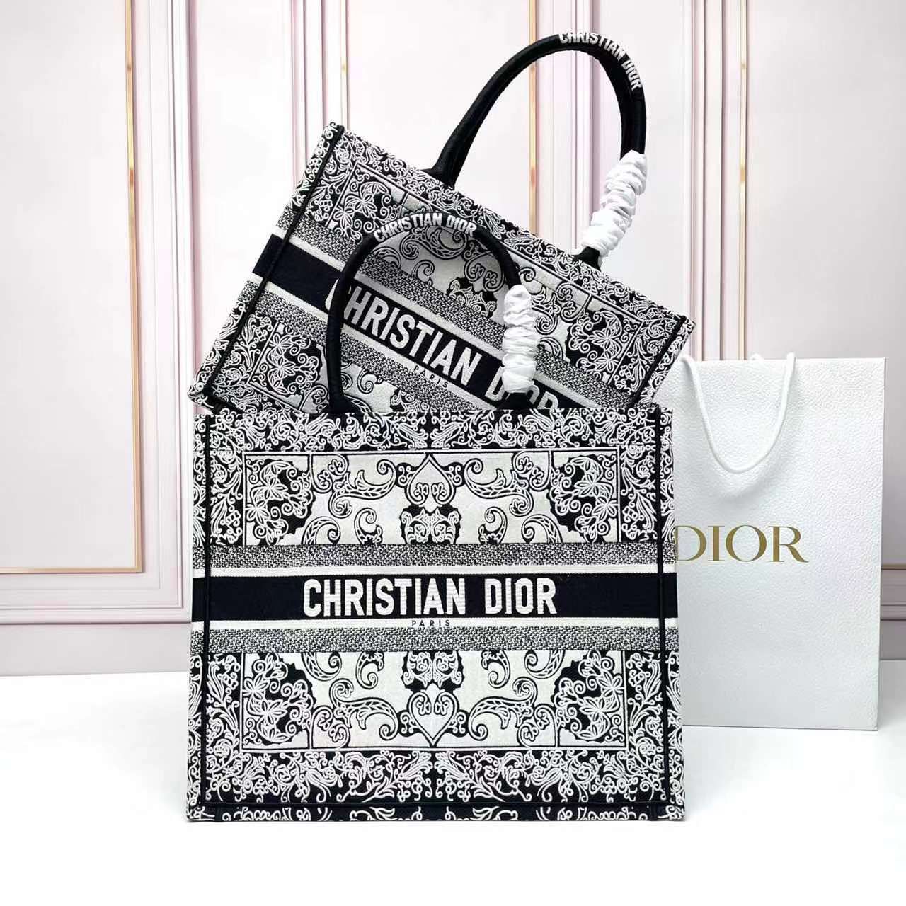 Large  Dior Book Tote Bag