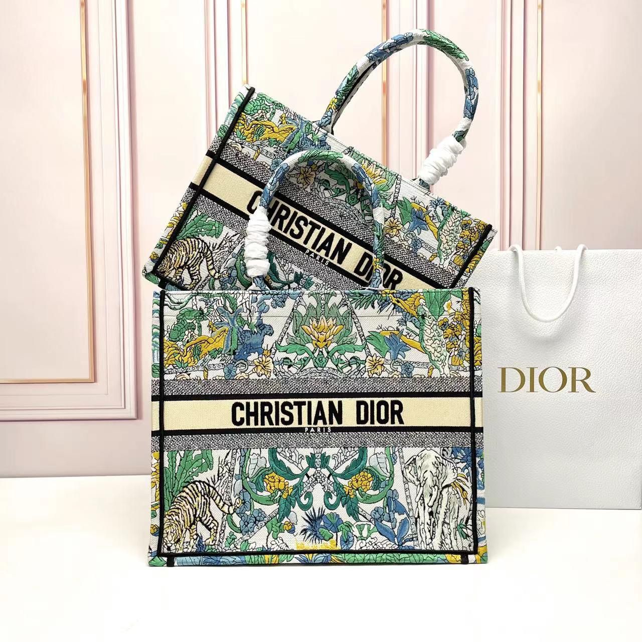 Large  Dior Book Tote Bag