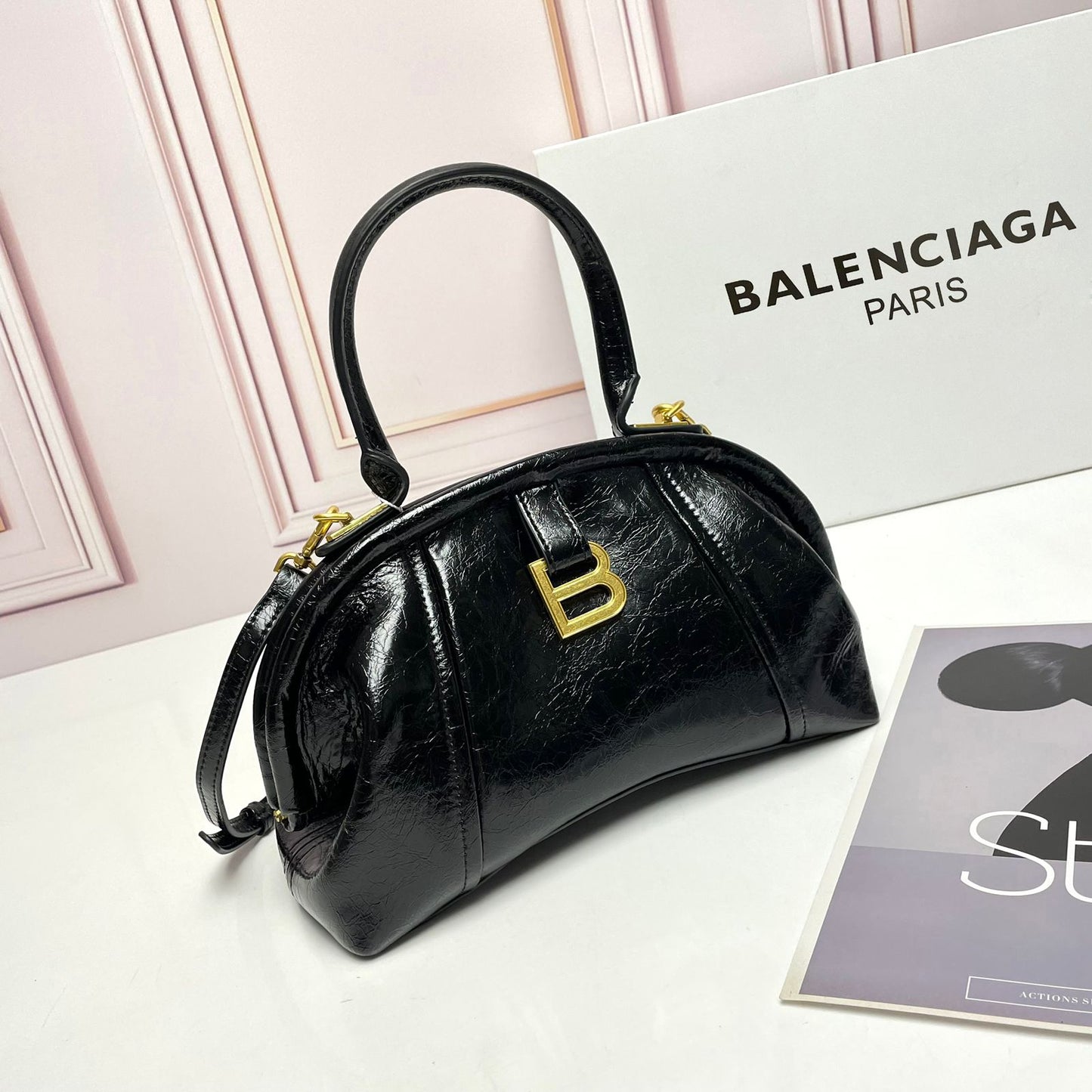 Balenciaga White Small Editor Bag