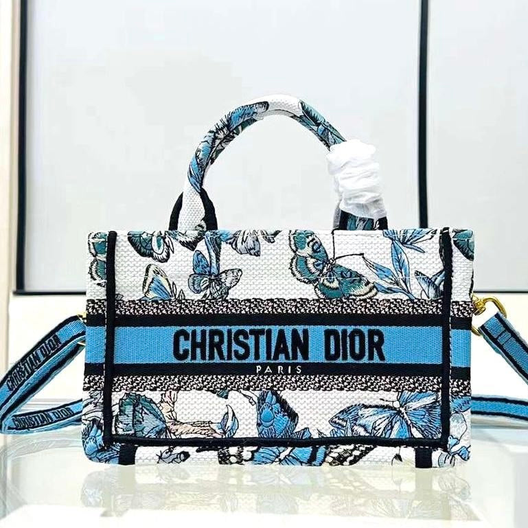 Mini Dior Book Tote With Strap Bag