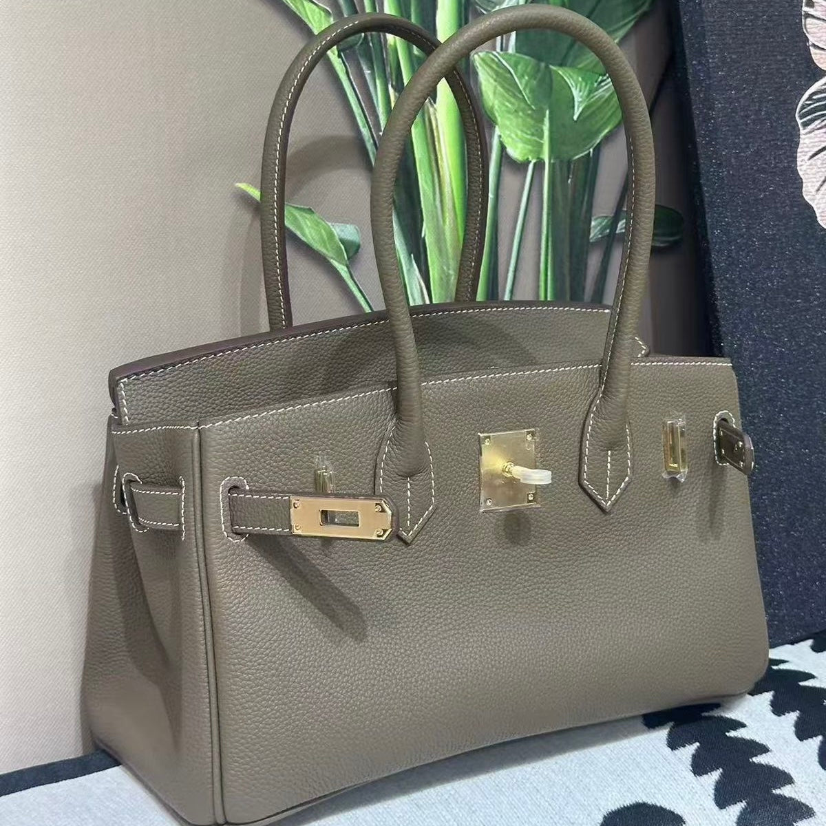 Hermes Birkin Shoulder Leather Handbag