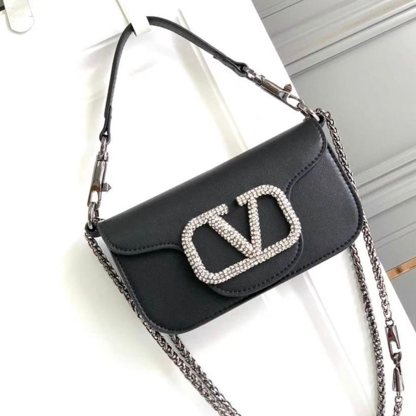 Valentino Loco shoulder jewel Logo Small Bag