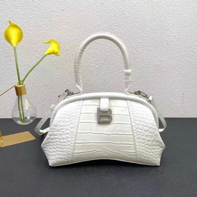 Balenciaga White Small Editor Bag