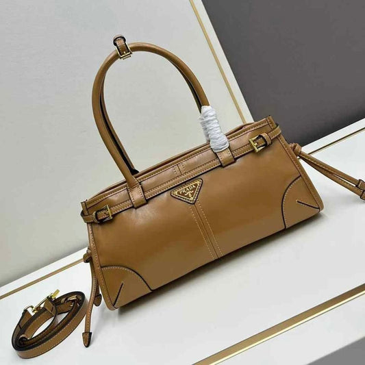 Prada Travertine Medium Leather Bag