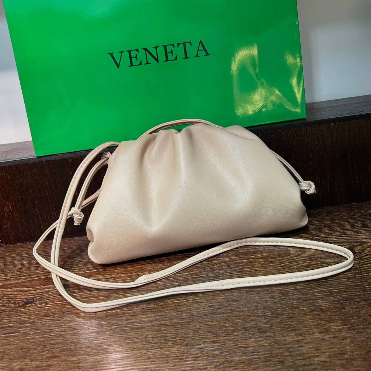 Shop Bottega Veneta The Pouch Metallic Leather Clutch