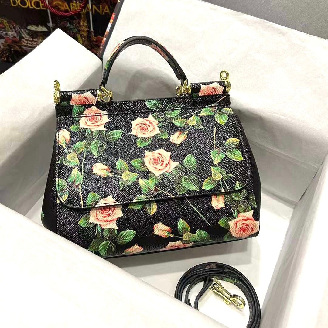 Dolce & Gabbana Sicily Floral-printed Shoulder Bag