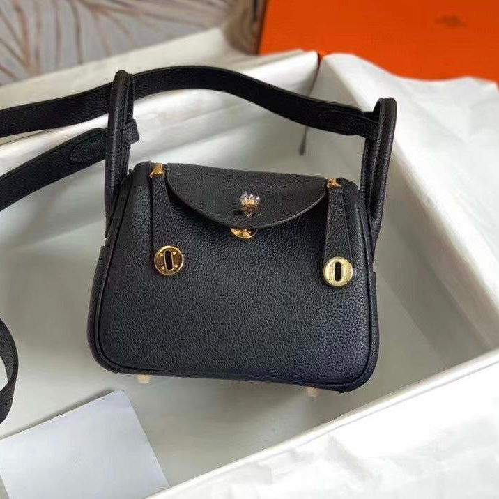 Hermes Lindy Ostrich Mini Bag