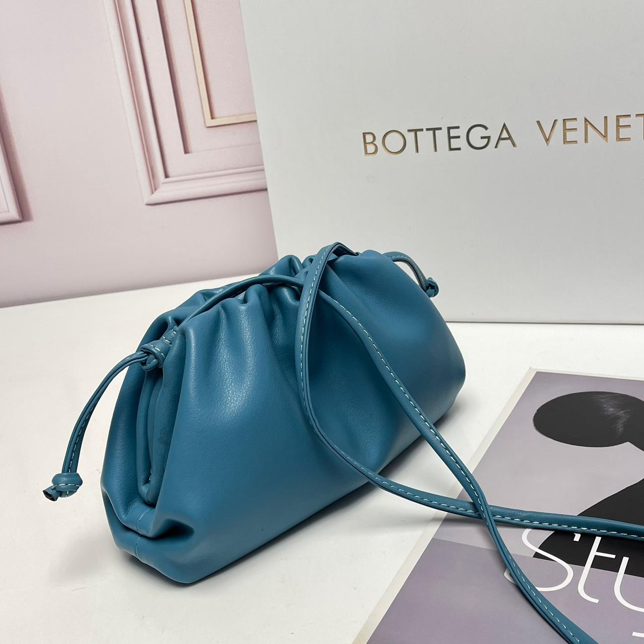 Bottega Veneta Mini Jodie Metallic Leather Top Handle Bag