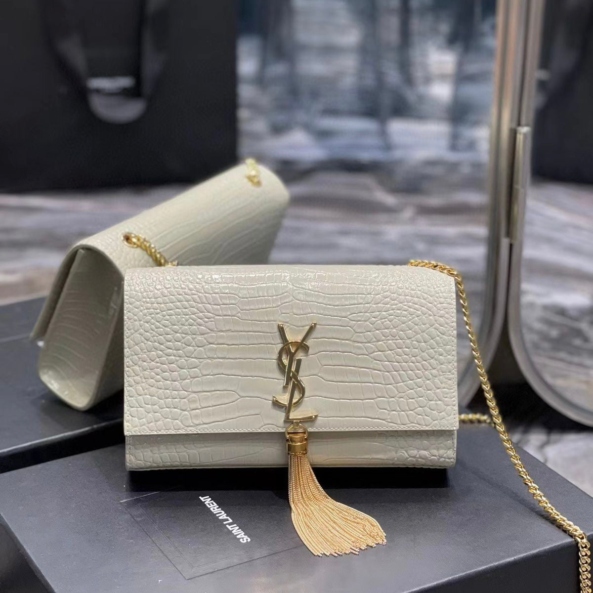 YSL Small Kate chain Ysl Metal Bag