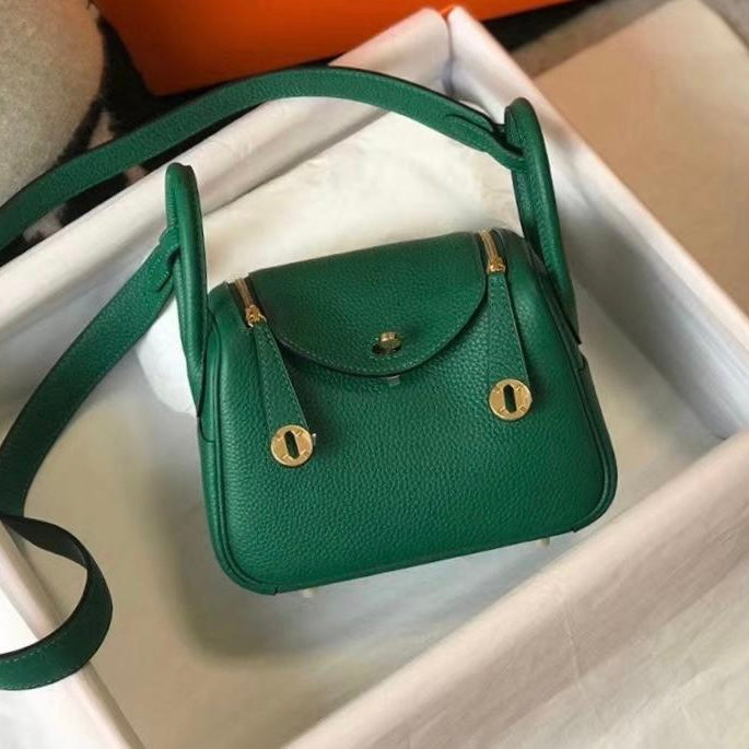 Hermes Lindy Ostrich Mini Bag