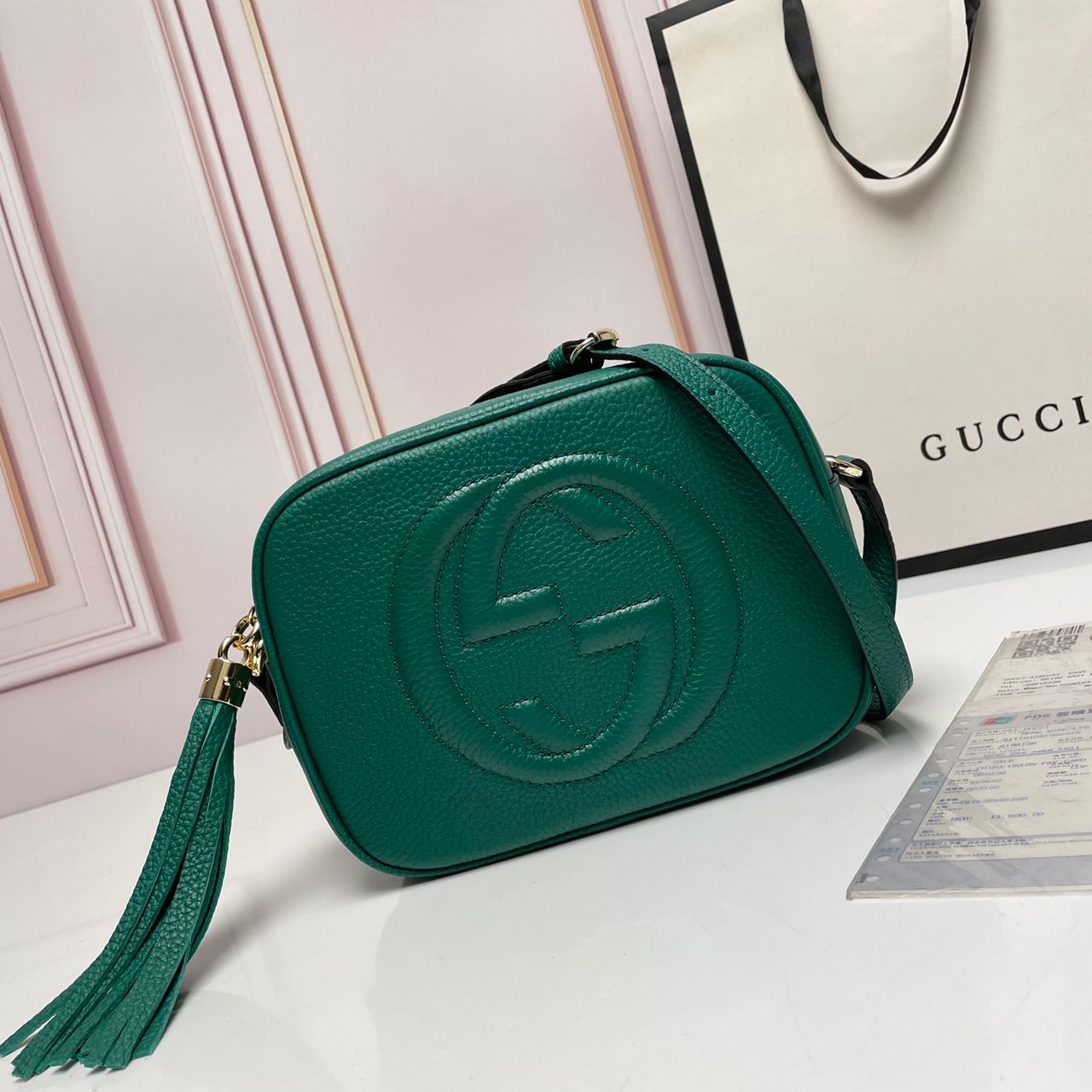 Gucci disco hot sale bag green