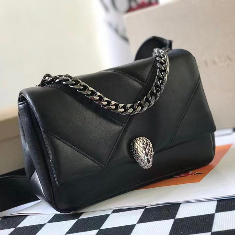 BVLGARI SERPENTI CABOCHON SHOULDER BAG black color.NWT.100% authentic.BEST  PRICE